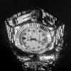 Premium RLX Day-Date Silver Chain White Dial Watch