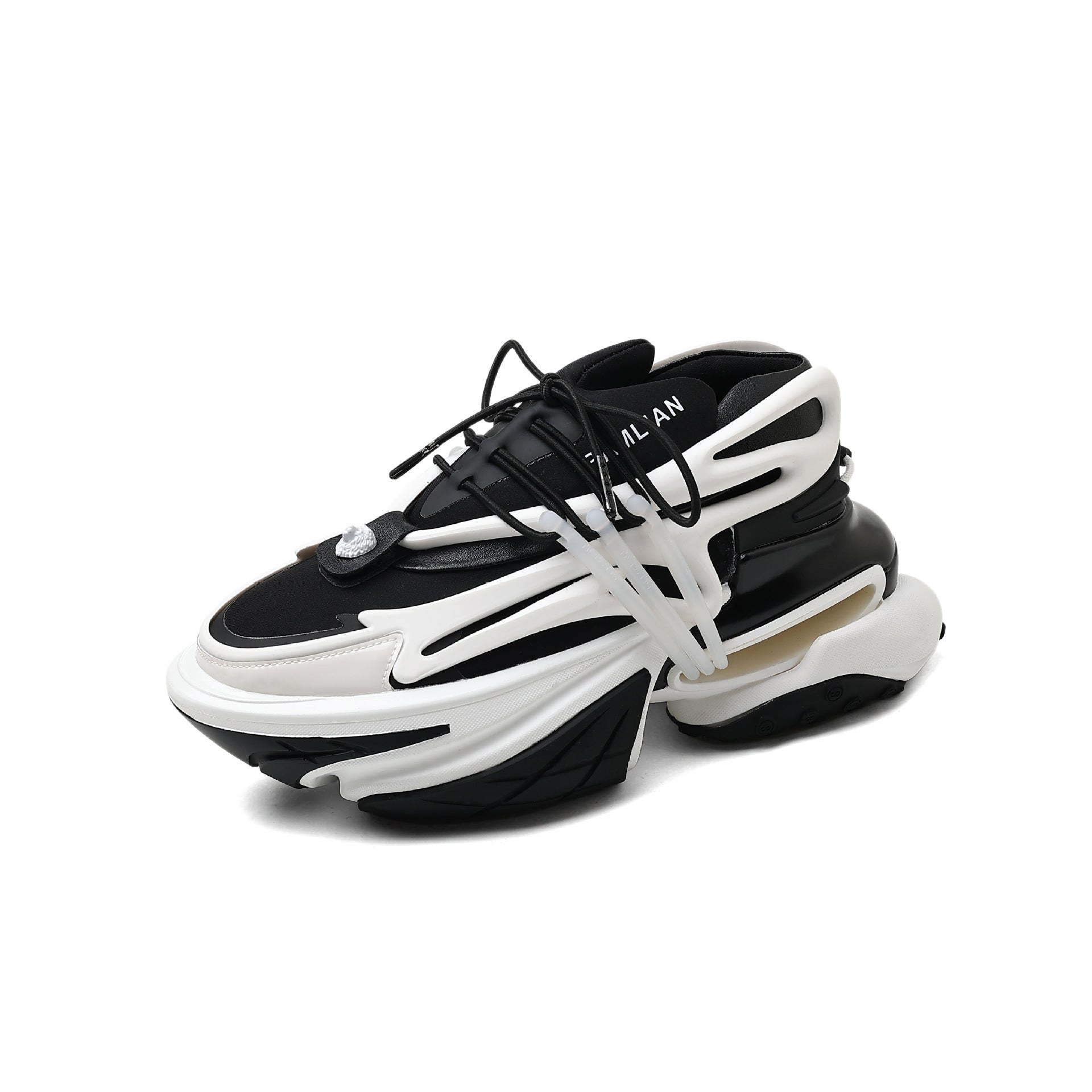 Athleisure Luxury Designer Unisex Balmain Sneakers Spaceship Chunky Casual Shoes For Men