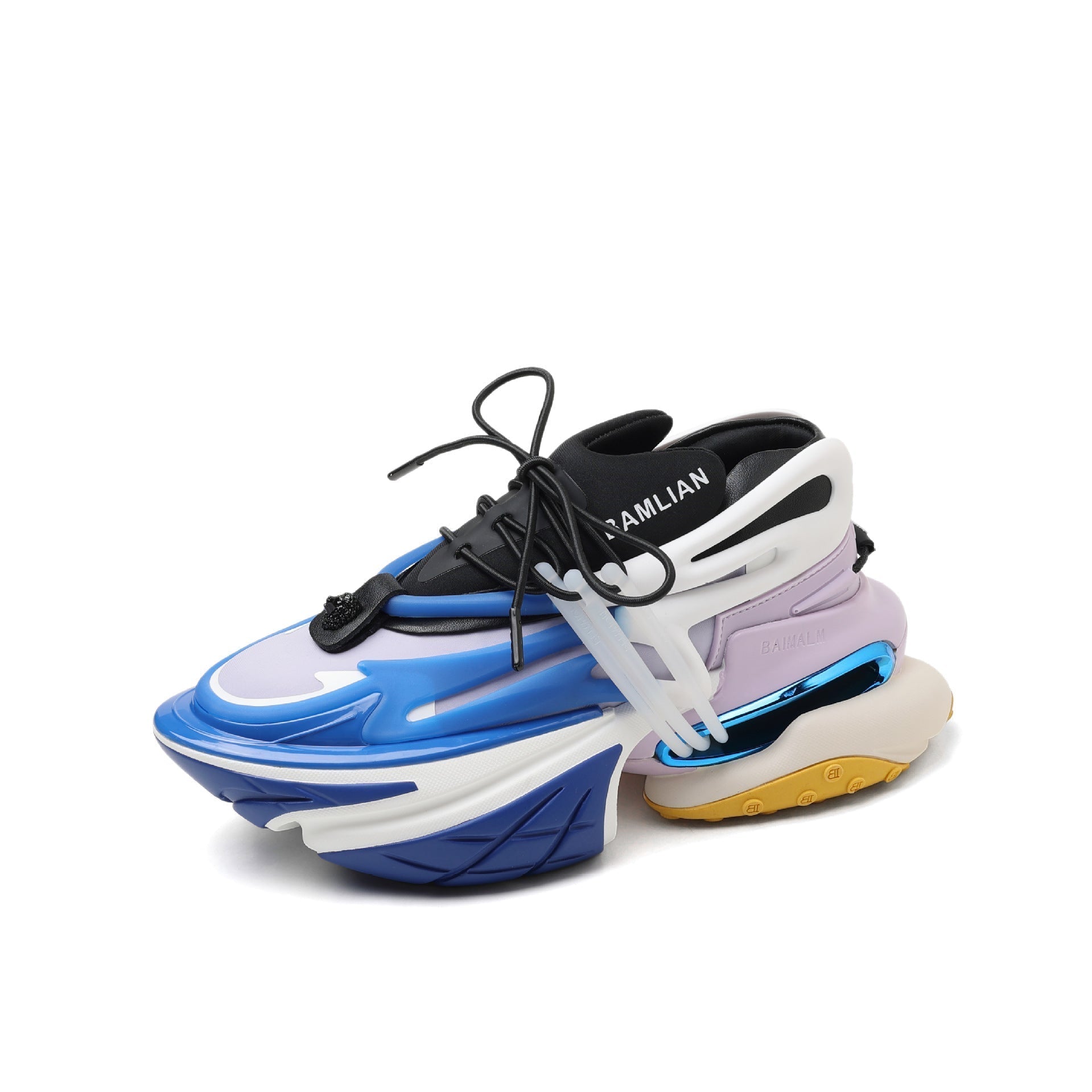Athleisure Luxury Designer Unisex Balmain Sneakers Spaceship Chunky Casual Shoes For Men