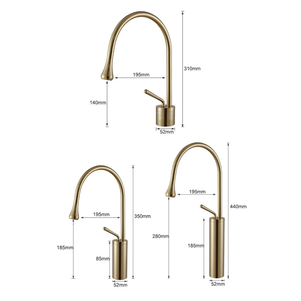 Basin & Sink Faucet Hot Cold Mixer Water