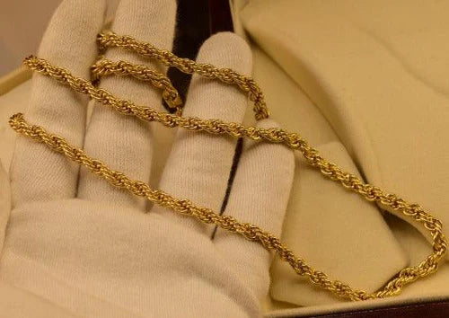18K Thick Gold Plated Mala Pendant for Girls/Women