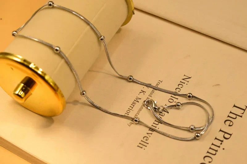 18K Gold % silver Plated New Stylish Chain for Girls/Women